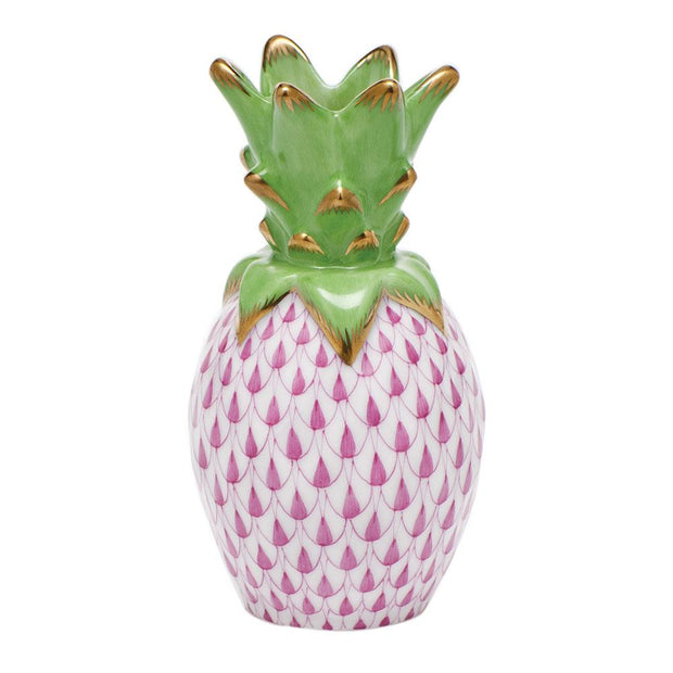 Herend Small Pineapple Figurines Herend Raspberry (Pink) 