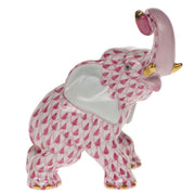 Herend Joyful Elephant Figurines Herend Raspberry (Pink) 