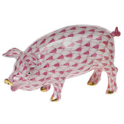 Herend Pig Figurines Herend Raspberry (Pink) 