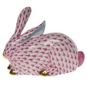 Herend Lying Rabbit Figurines Herend Raspberry (Pink) 