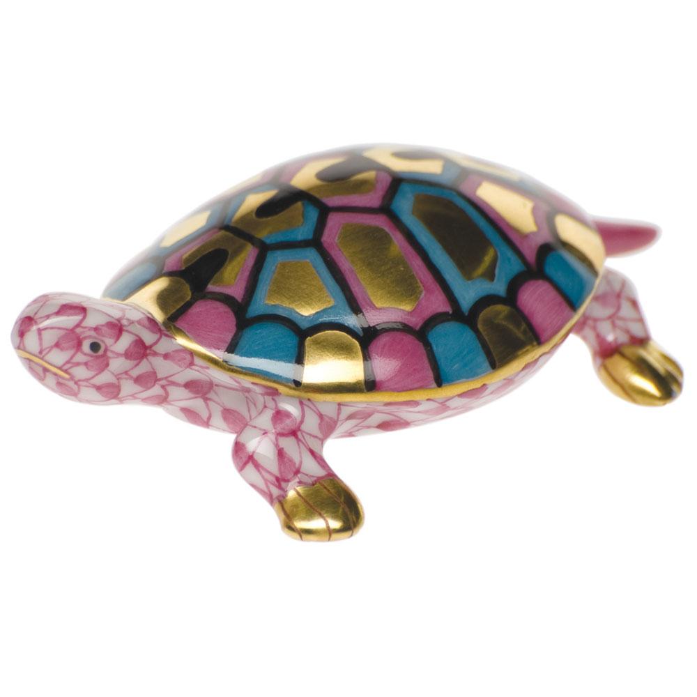 Herend Baby Turtle Figurines Herend Raspberry (Pink) 