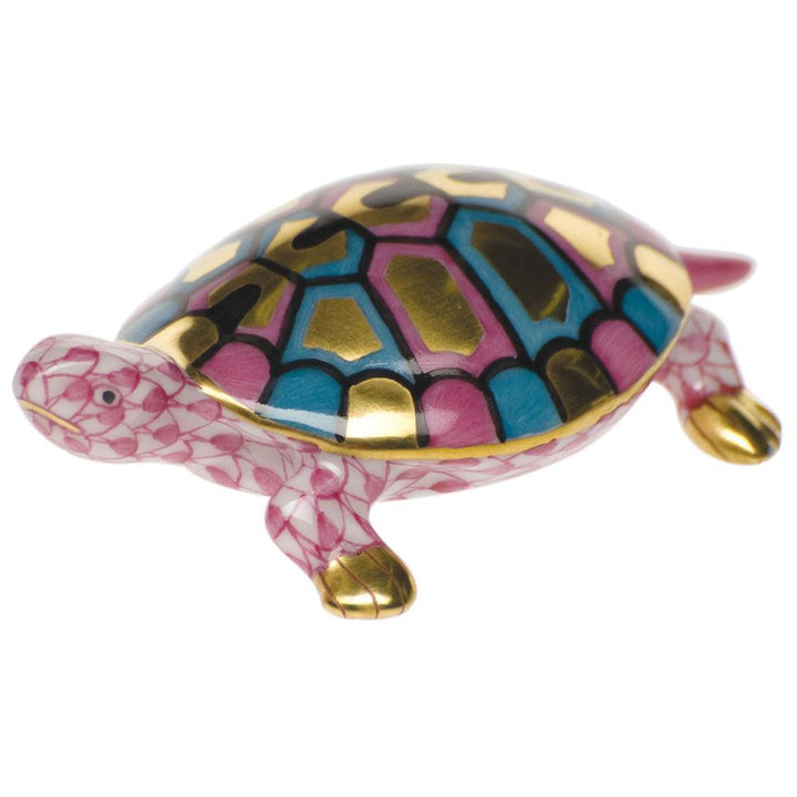 Herend Baby Turtle Figurines Herend Raspberry (Pink) 