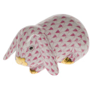 Herend Lop Ear Bunny Figurines Herend Raspberry (Pink) 