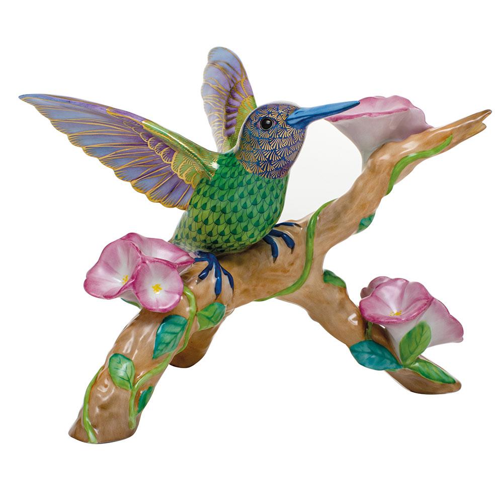 Herend Hummingbird On Flowered Branch - Limited Edition Figurines Herend 