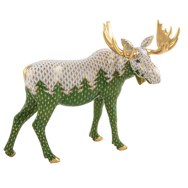 Herend Moose Among Pines - Limited Edition Figurines Herend 