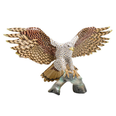 Herend Landing Hawk - Limited Edition Figurines Herend 