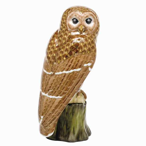 Herend Brown Barred Owl - Limited Edition Figurines Herend 