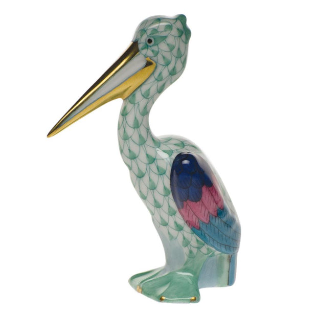 Herend Pelican Figurines Herend Green 