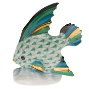 Herend Fish Table Ornament Figurines Herend Green 