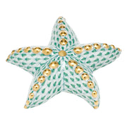 Herend Puffy Starfish Figurines Herend Green 