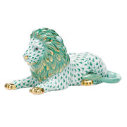 Herend Lion Figurines Herend Green 