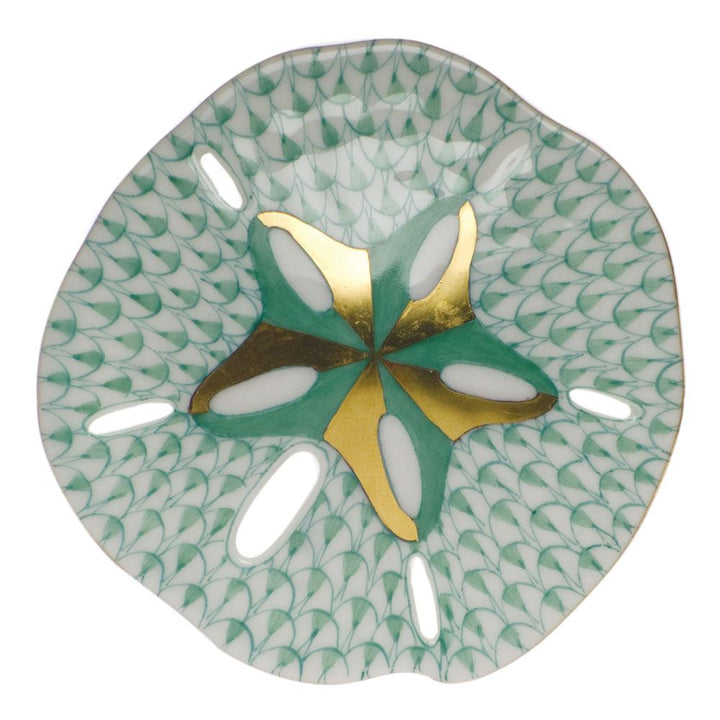 Herend Sand Dollar Figurines Herend Green 