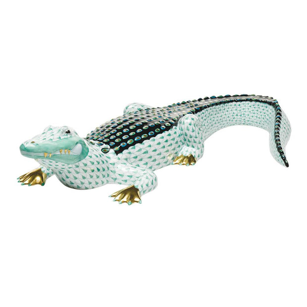 Herend Large Alligator - Limited Edition Figurines Herend 