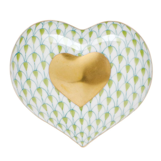 Herend Heart Of Gold Figurines Herend Lime Green 