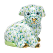 Herend Miniature Puppy Figurines Herend Lime Green 