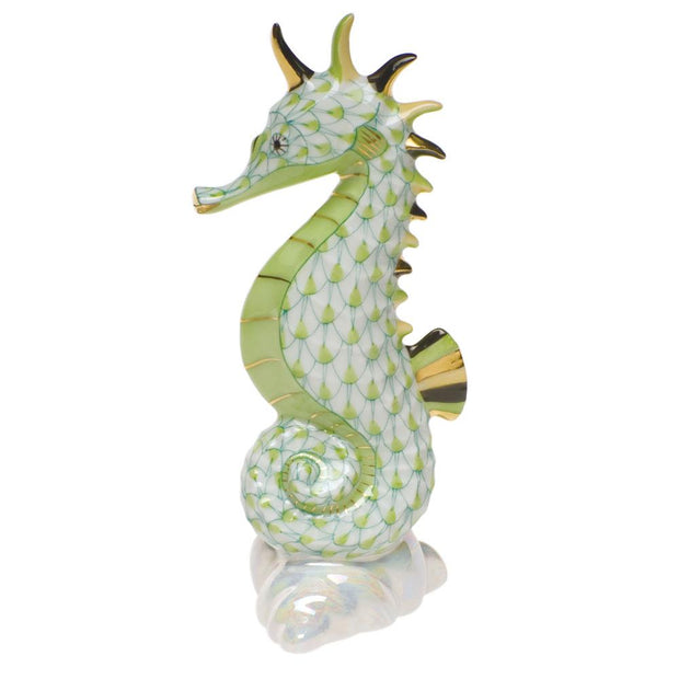 Herend Sea Horse Figurines Herend Lime Green 