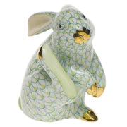 Herend Scratching Bunny Figurines Herend Lime Green 