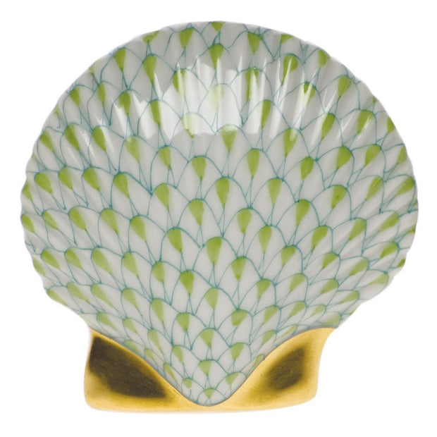 Herend Miniature Scallop Figurines Herend Lime Green 