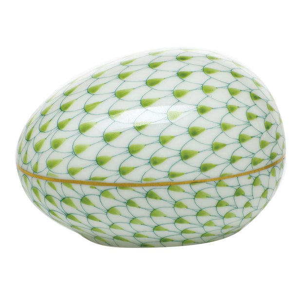 Herend Large Egg Figurines Herend Lime Green 
