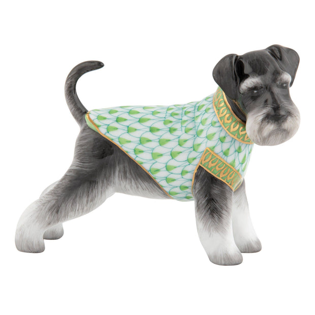 Herend Schnauzer Figurines Herend Lime Green 