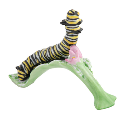 Herend Monarch Butterfly Caterpillar Figurines Herend 