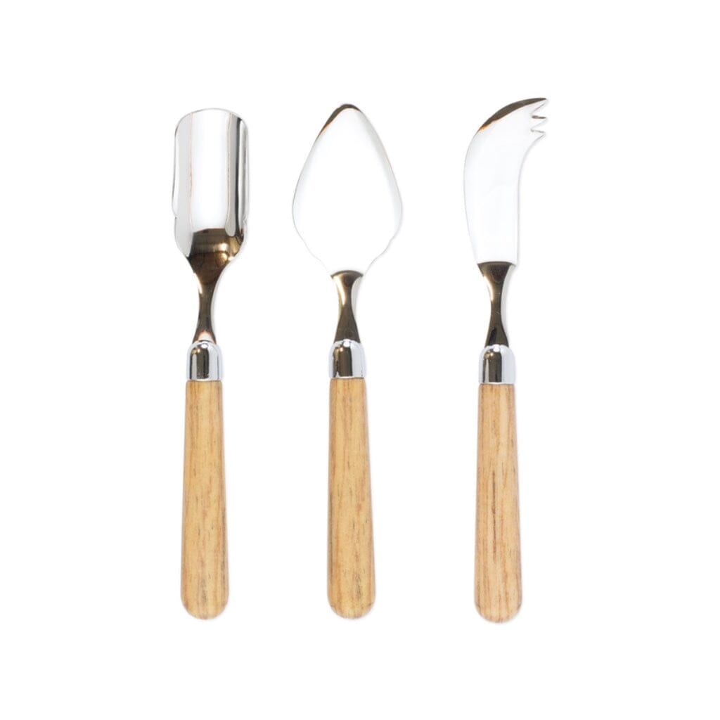 Vietri Albero Cheese Knife Set Flatware Vietri Oak 