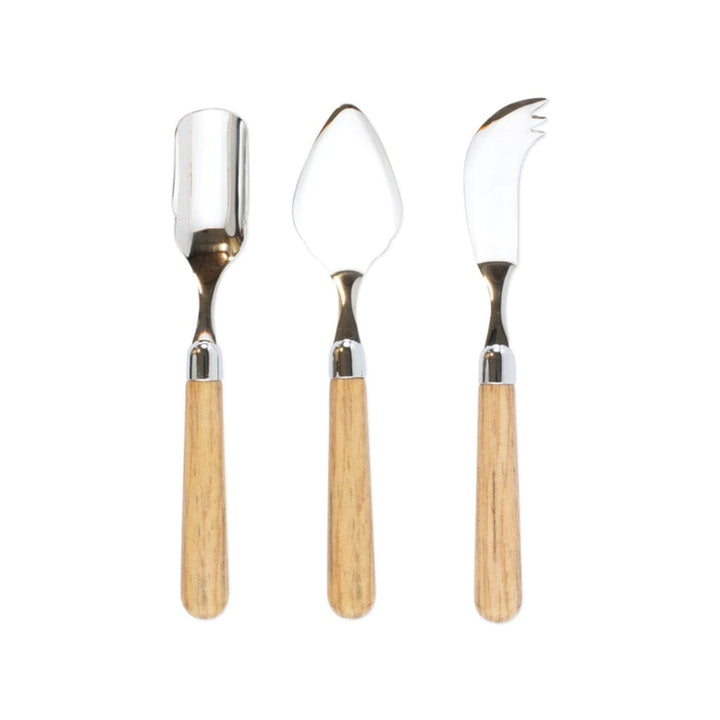 Vietri Albero Cheese Knife Set Flatware Vietri Oak 