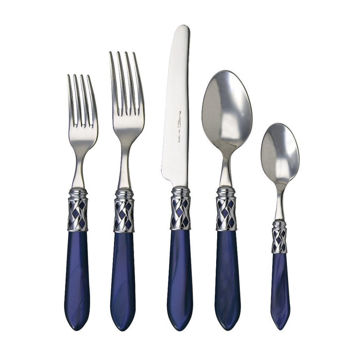 Vietri Aladdin Brilliant Five-Piece Place Setting Dinnerware Vietri Blue 