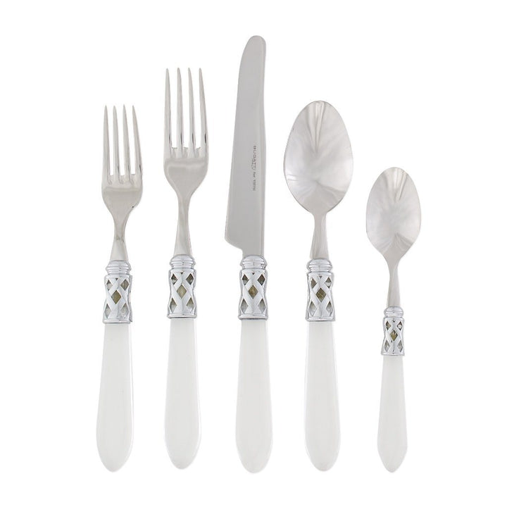 Vietri Aladdin Brilliant Five-Piece Place Setting Dinnerware Vietri Clear 