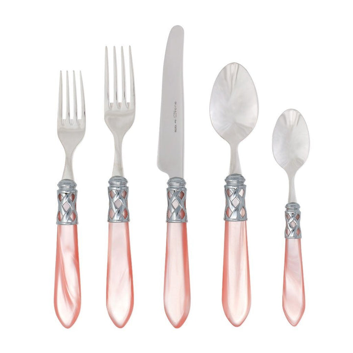 Vietri Aladdin Brilliant Five-Piece Place Setting Dinnerware Vietri Light Pink 