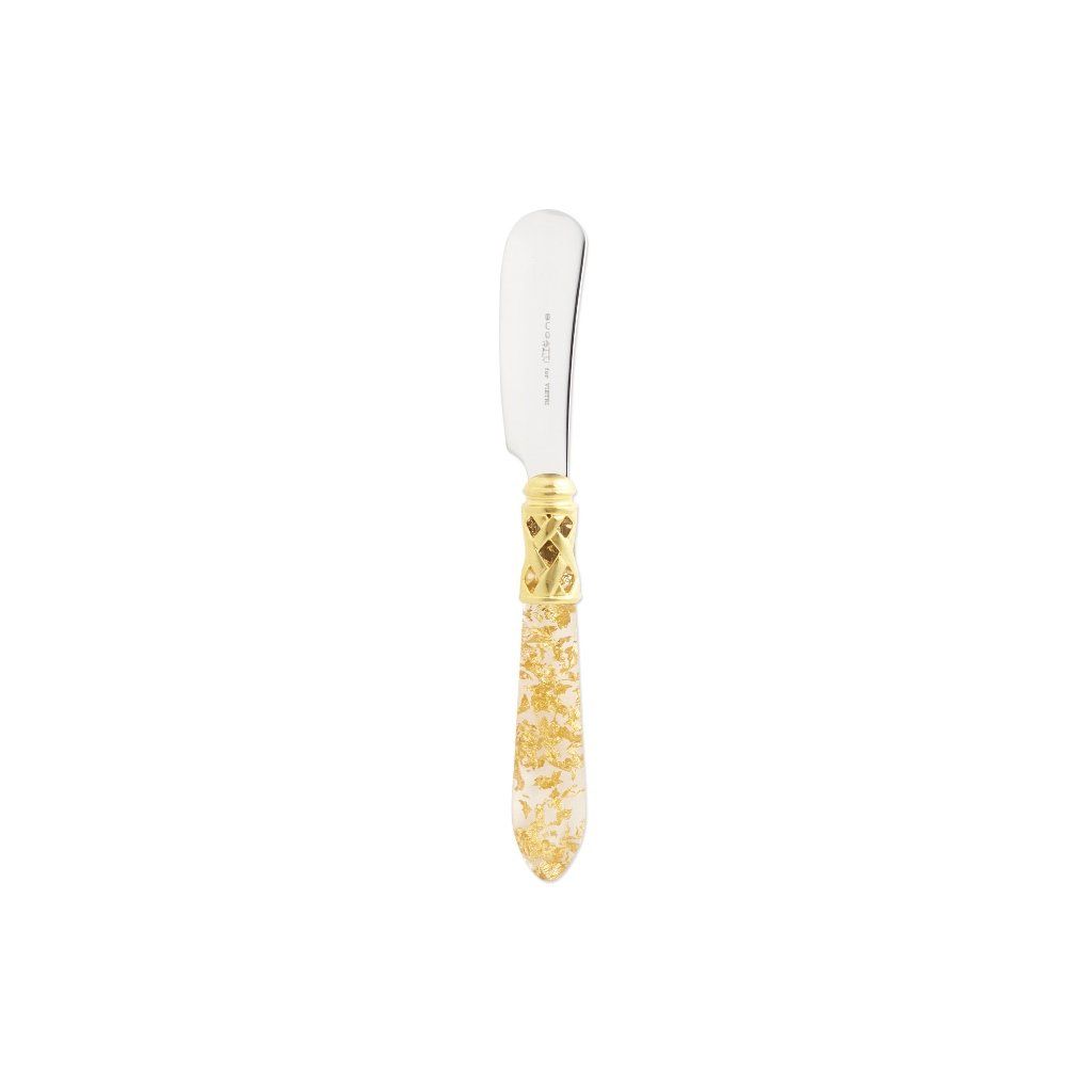 Vietri Aladdin Brilliant Small Spreader Dinnerware Vietri Gold Fleck 
