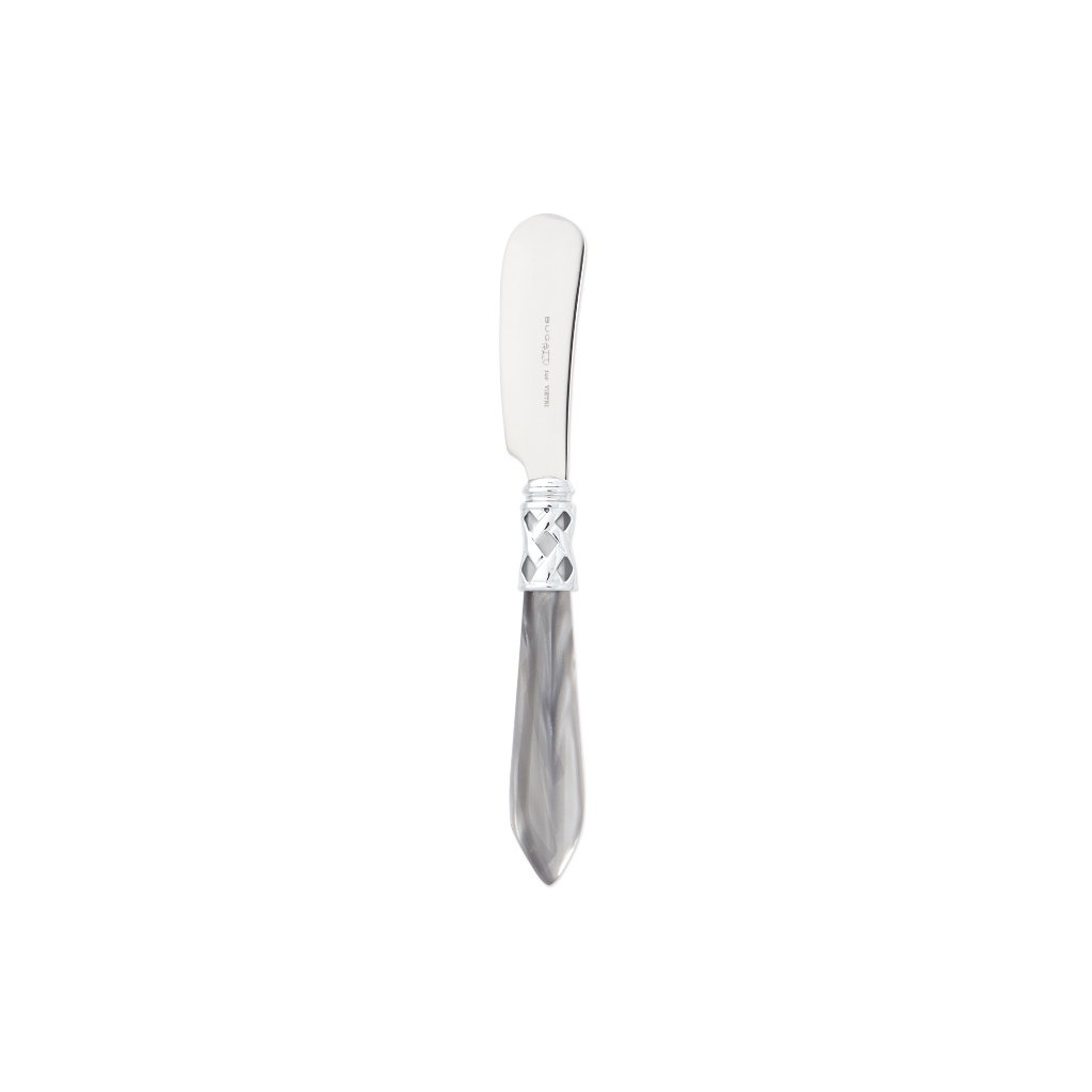 Vietri Aladdin Brilliant Small Spreader Dinnerware Vietri Light Gray 