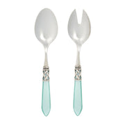 Vietri Aladdin Antique Salad Server Set Dinnerware Vietri Aqua 