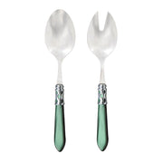 Vietri Aladdin Brilliant Salad Server Set Dinnerware Vietri Green 