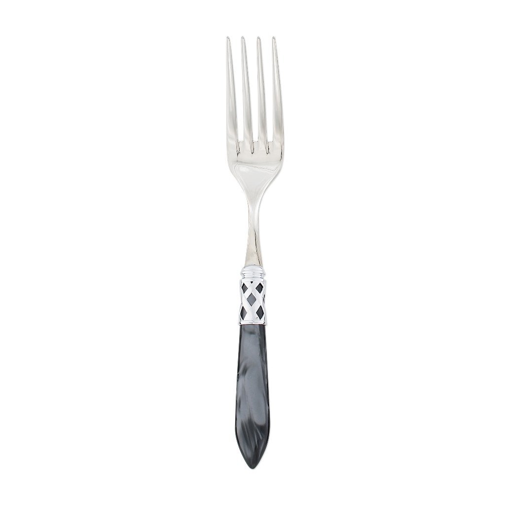Vietri Aladdin Brilliant Serving Fork Dinnerware Vietri Charcoal 