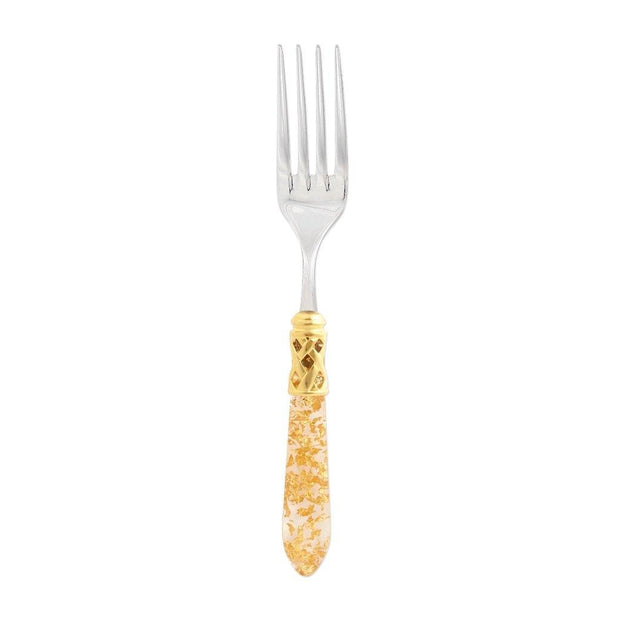 Vietri Aladdin Brilliant Serving Fork Dinnerware Vietri Gold Fleck 