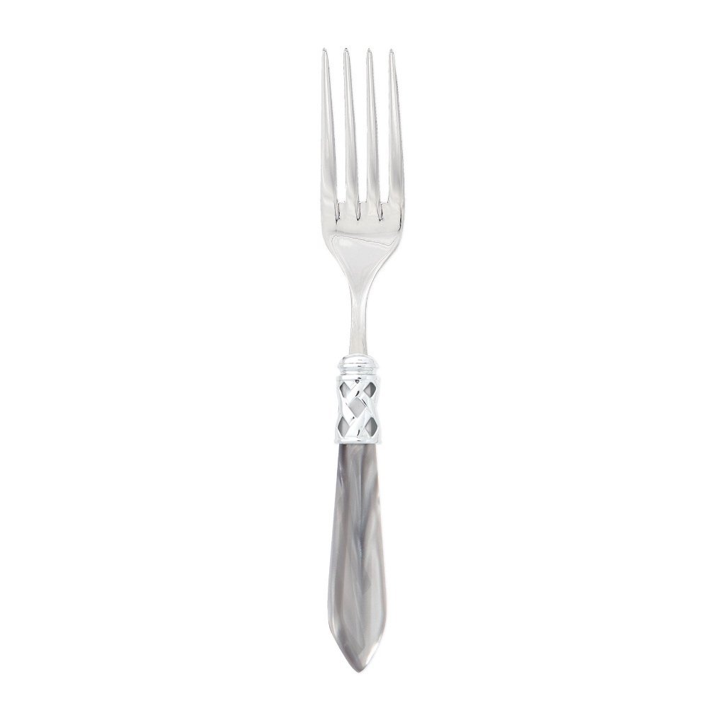 Vietri Aladdin Brilliant Serving Fork Dinnerware Vietri Light Gray 