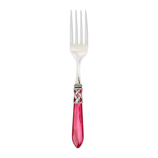 Vietri Aladdin Antique Serving Fork Flatware Vietri Raspberry 