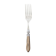 Vietri Aladdin Brilliant Serving Fork Dinnerware Vietri Taupe 