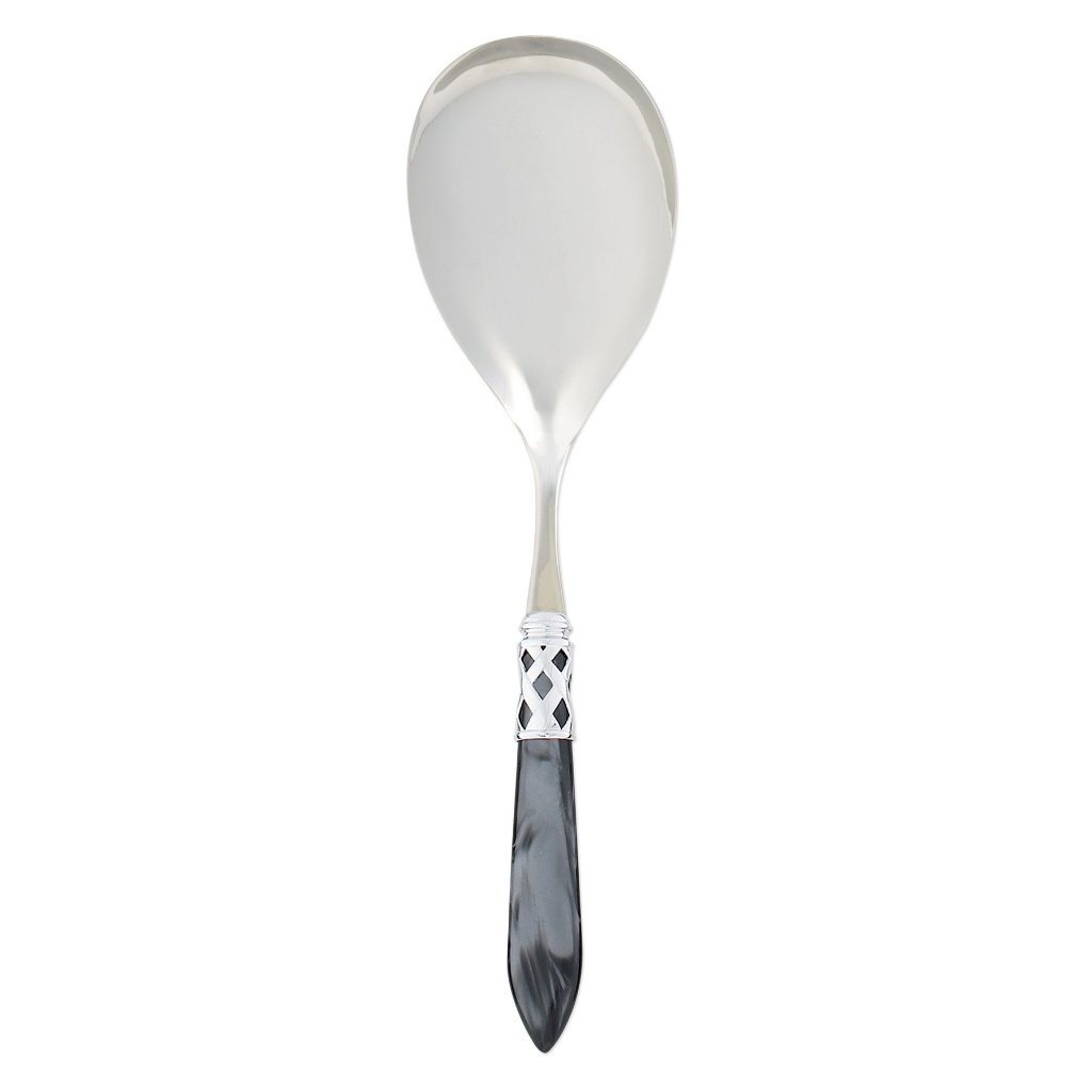 Vietri Aladdin Brilliant Serving Spoon Dinnerware Vietri Charcoal 