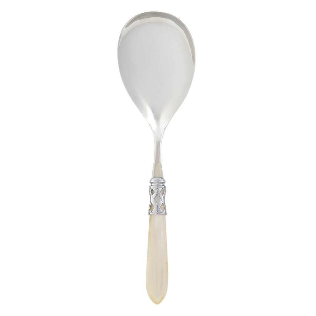 Vietri Aladdin Brilliant Serving Spoon Dinnerware Vietri Ivory 