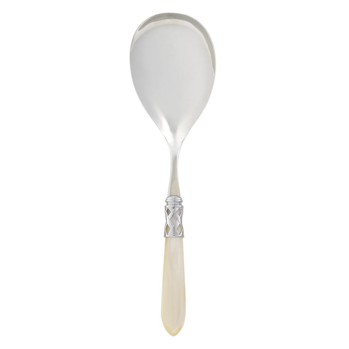 Vietri Aladdin Brilliant Serving Spoon Dinnerware Vietri Ivory 