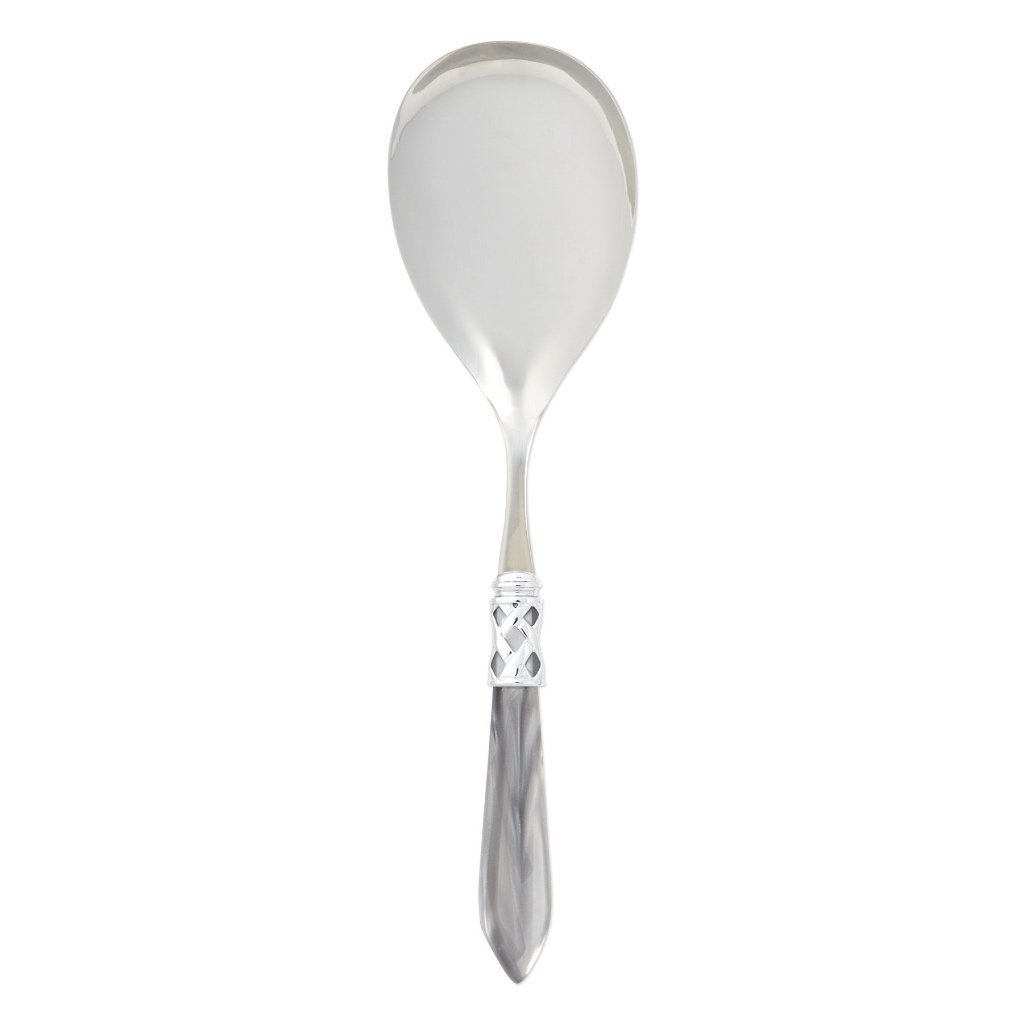 Vietri Aladdin Brilliant Serving Spoon Dinnerware Vietri Light Gray 