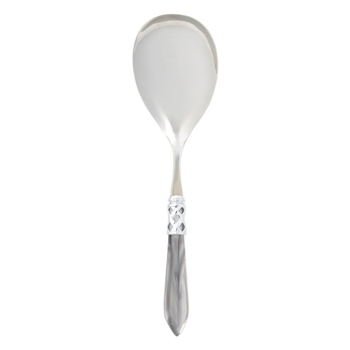 Vietri Aladdin Brilliant Serving Spoon Dinnerware Vietri Light Gray 