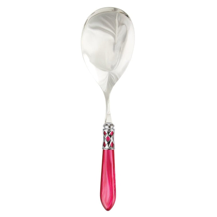 Vietri Aladdin Brilliant Serving Spoon Flatware Vietri Raspberry 