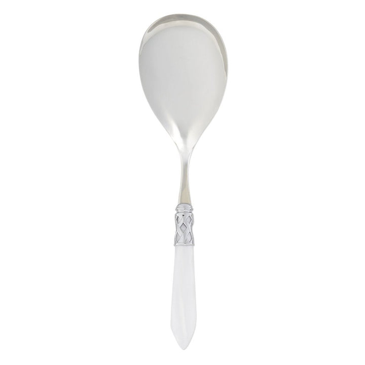 Vietri Aladdin Brilliant Serving Spoon Dinnerware Vietri White 