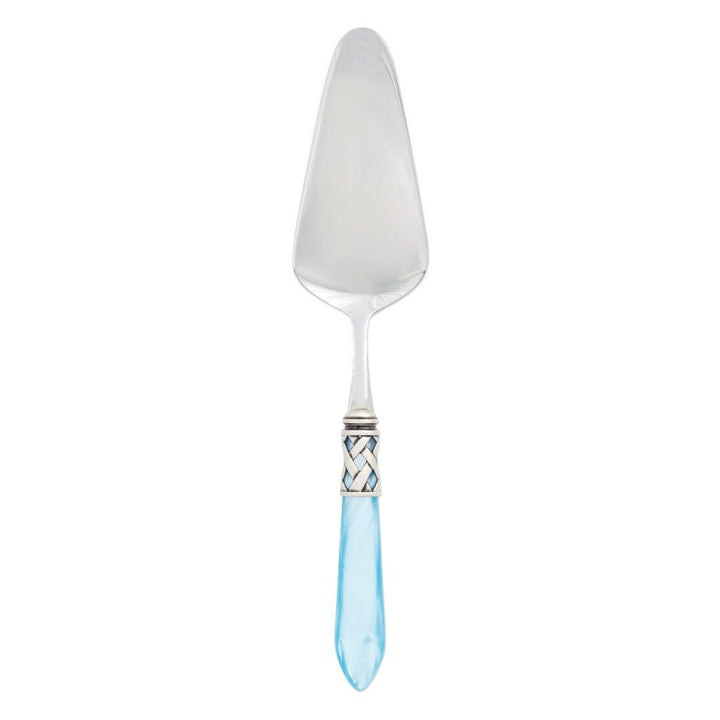Vietri Aladdin Antique Pastry Server Dinnerware Vietri Light Blue 