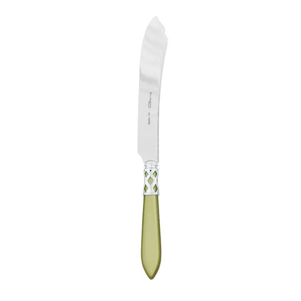 Vietri Aladdin Brilliant Cake Knife Dinnerware Vietri Chartreuse 