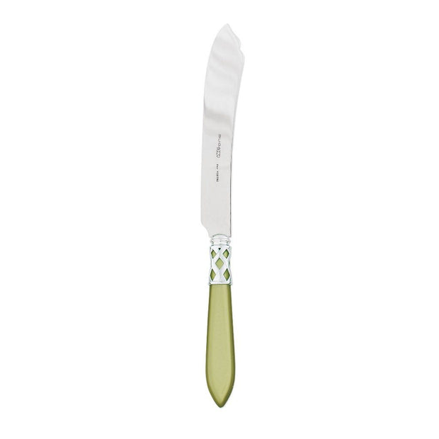 Vietri Aladdin Brilliant Cake Knife Dinnerware Vietri Chartreuse 
