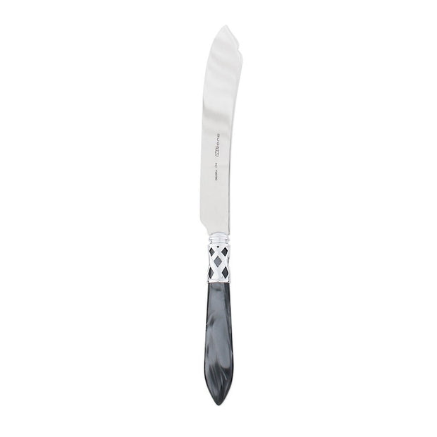 Vietri Aladdin Brilliant Cake Knife Dinnerware Vietri Charcoal 